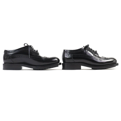 Celine Wingtip Medallion Derby Shoes Leather Black — view 4