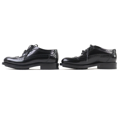 Celine Wingtip Medallion Derby Shoes Leather Black — view 3