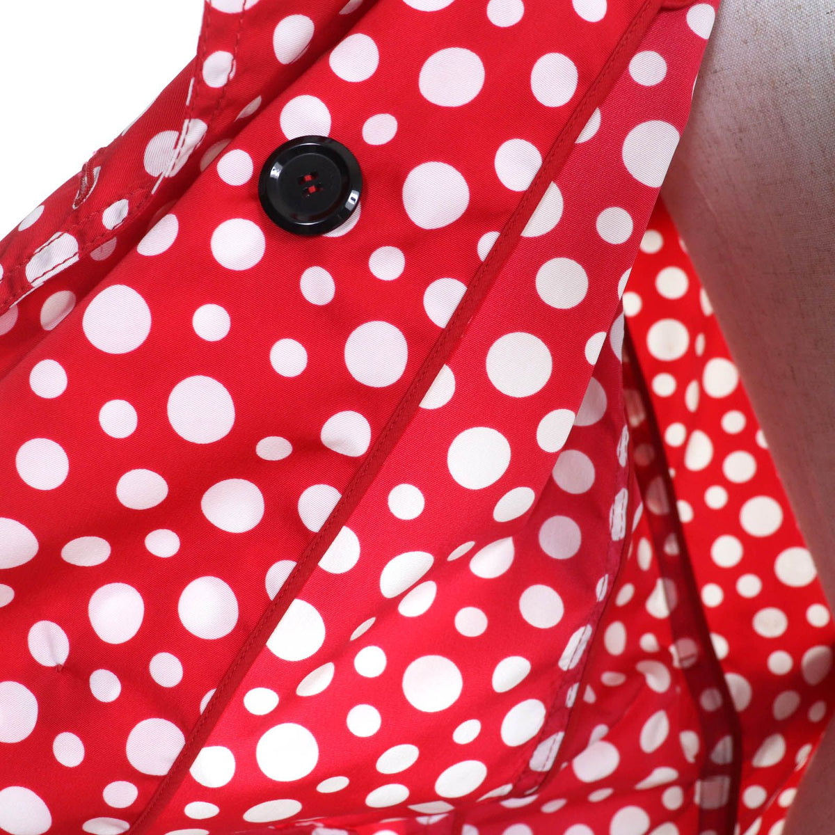 Louis Vuitton x Yayoi Kusama Lining Silk 100% with Belt Dot Pattern Trench Coat — view 5