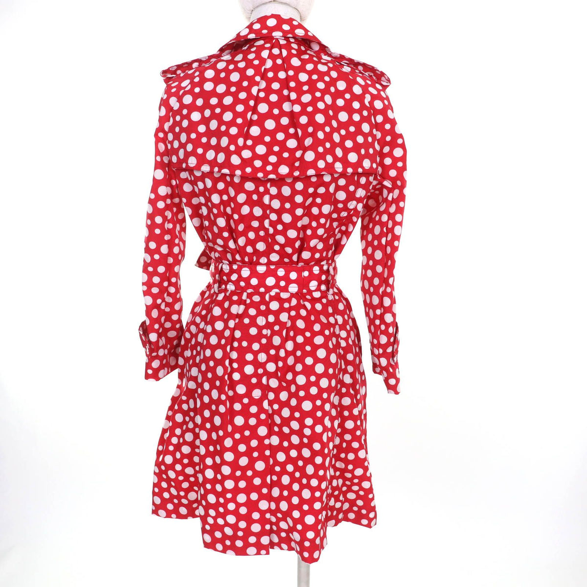 Louis Vuitton x Yayoi Kusama Lining Silk 100% with Belt Dot Pattern Trench Coat — view 3
