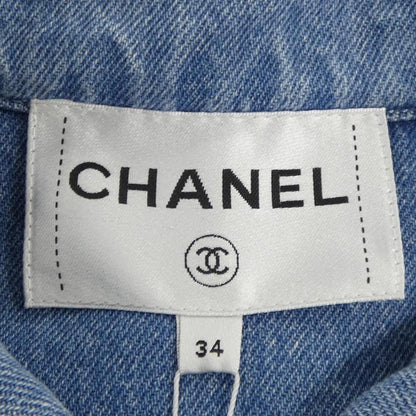Chanel Denim Jacket Blue — view 5