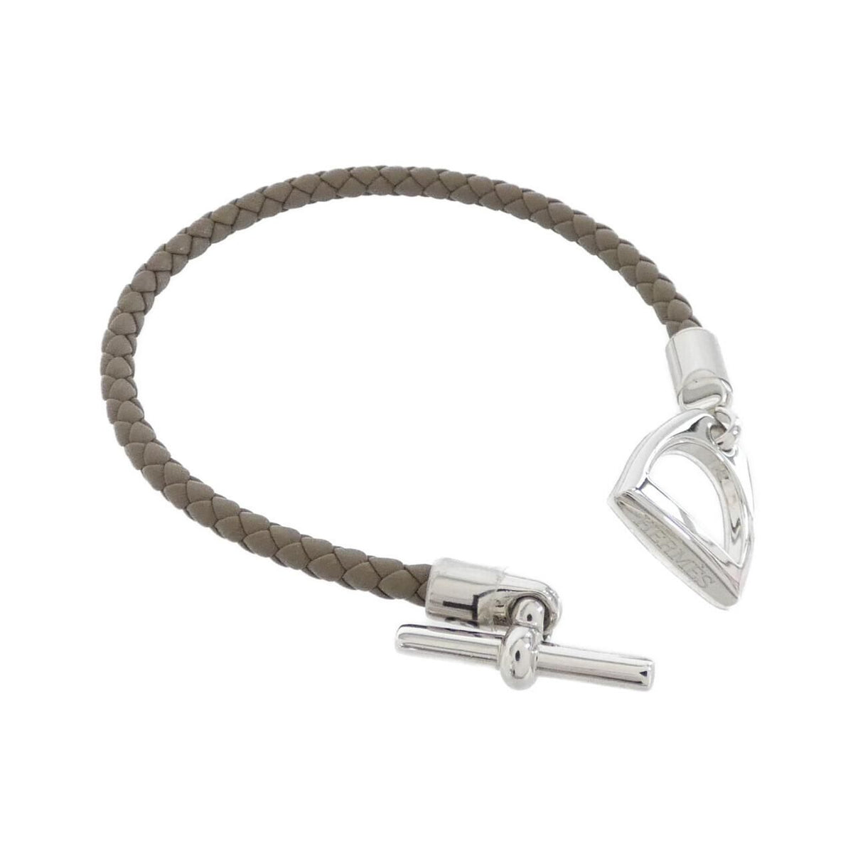 Hermes Etrier Bracelet Silver — view 2