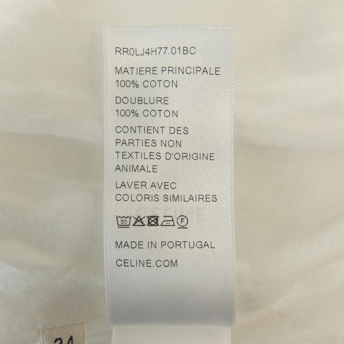 Celine Shirt Dress White — view 3