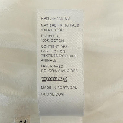 Celine Shirt Dress White — view 3