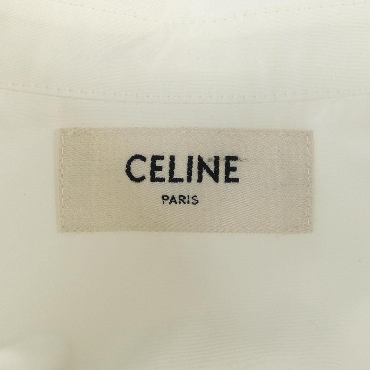 Celine Shirt Dress White — view 4