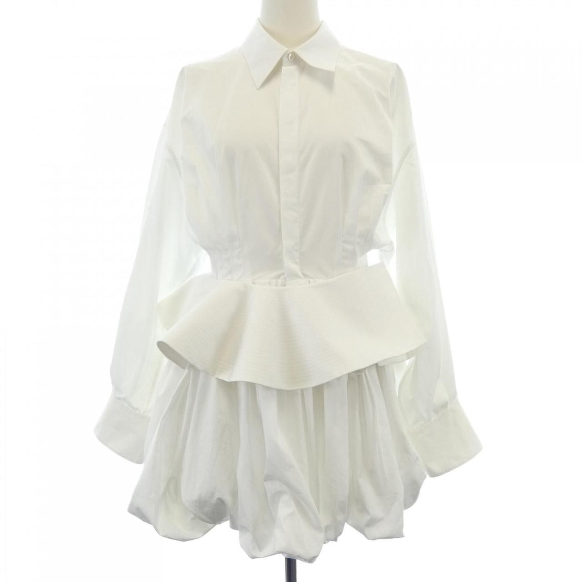 Celine Shirt Dress White