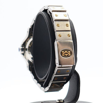 Cartier Santos Octagon SM Automatic YG SS White Dial Watch — view 3