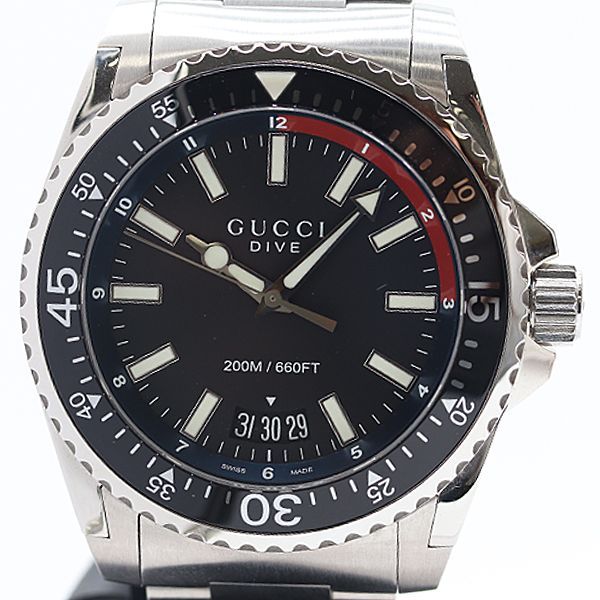 Gucci Date Black Dial Watch
