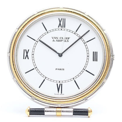 Van Cleef & Arpels Travel Clock White Dial 10
