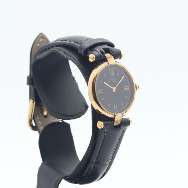 Cartier Must Vendome Black Dial Watch — view 2