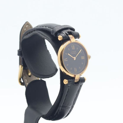 Cartier Must Vendome Black Dial Watch — view 2