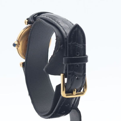 Cartier Must Vendome Black Dial Watch — view 3