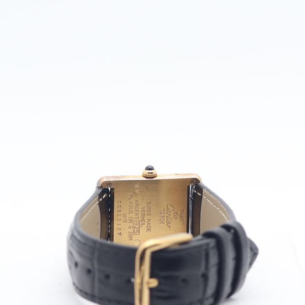 Cartier Must Tank 925 Sterling Silver Ivory Dial Watch — view 4