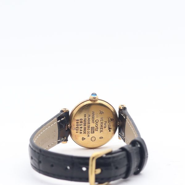 Cartier Must Vendome Black Dial Watch — view 4