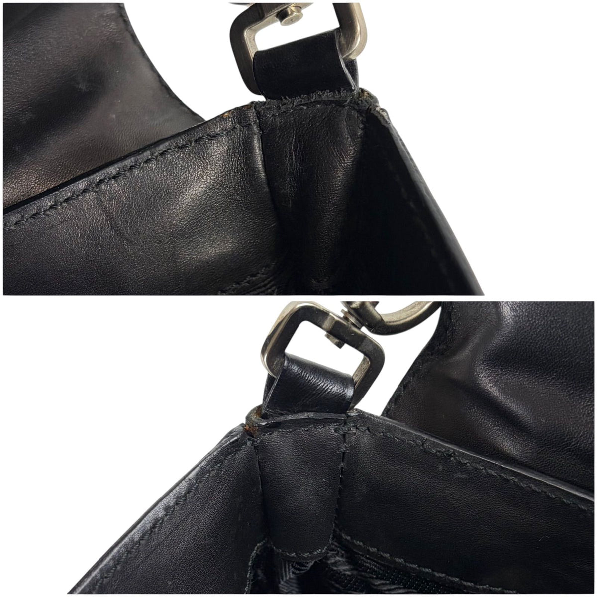 Prada Vitello Drive Hobo Black — view 8
