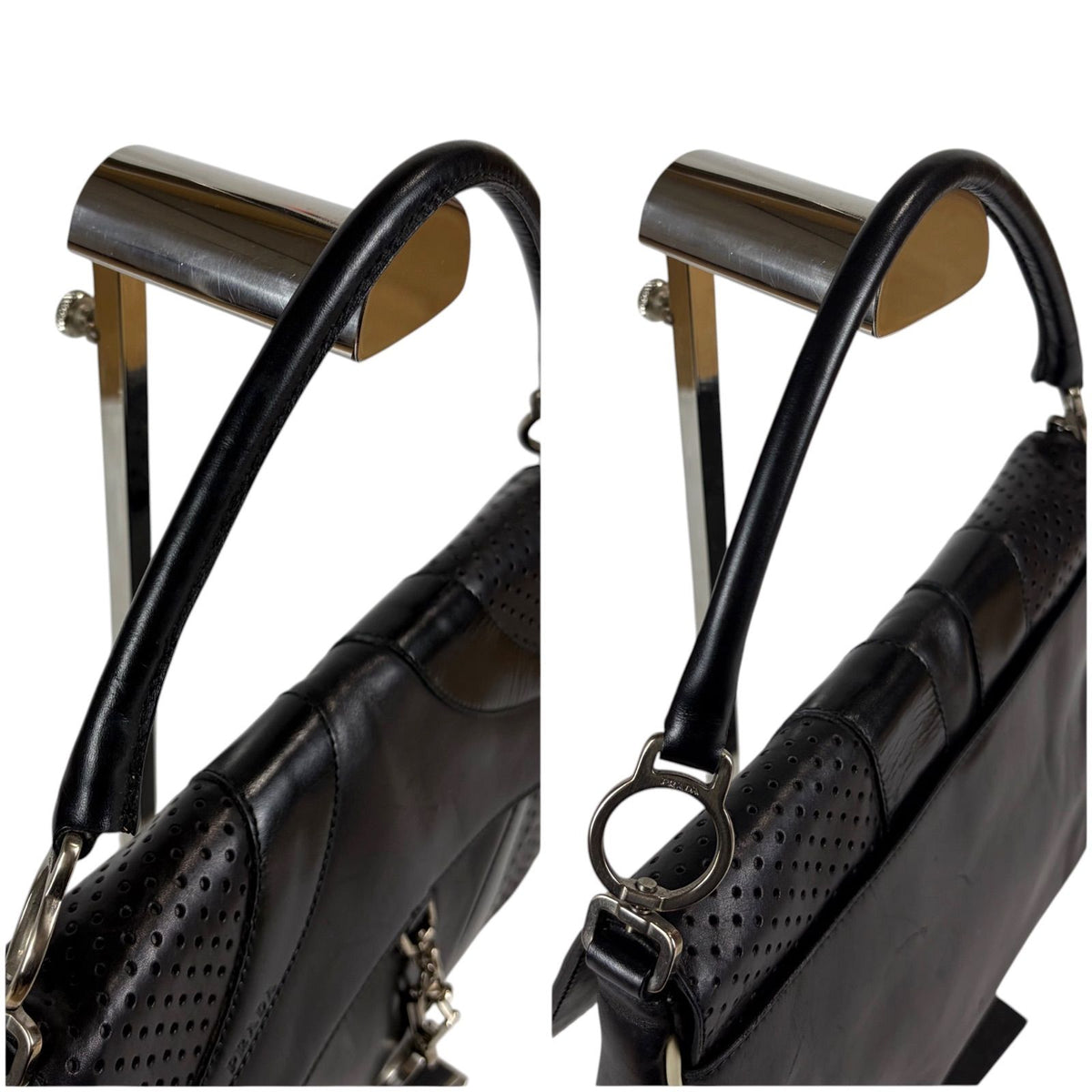 Prada Vitello Drive Hobo Black — view 7