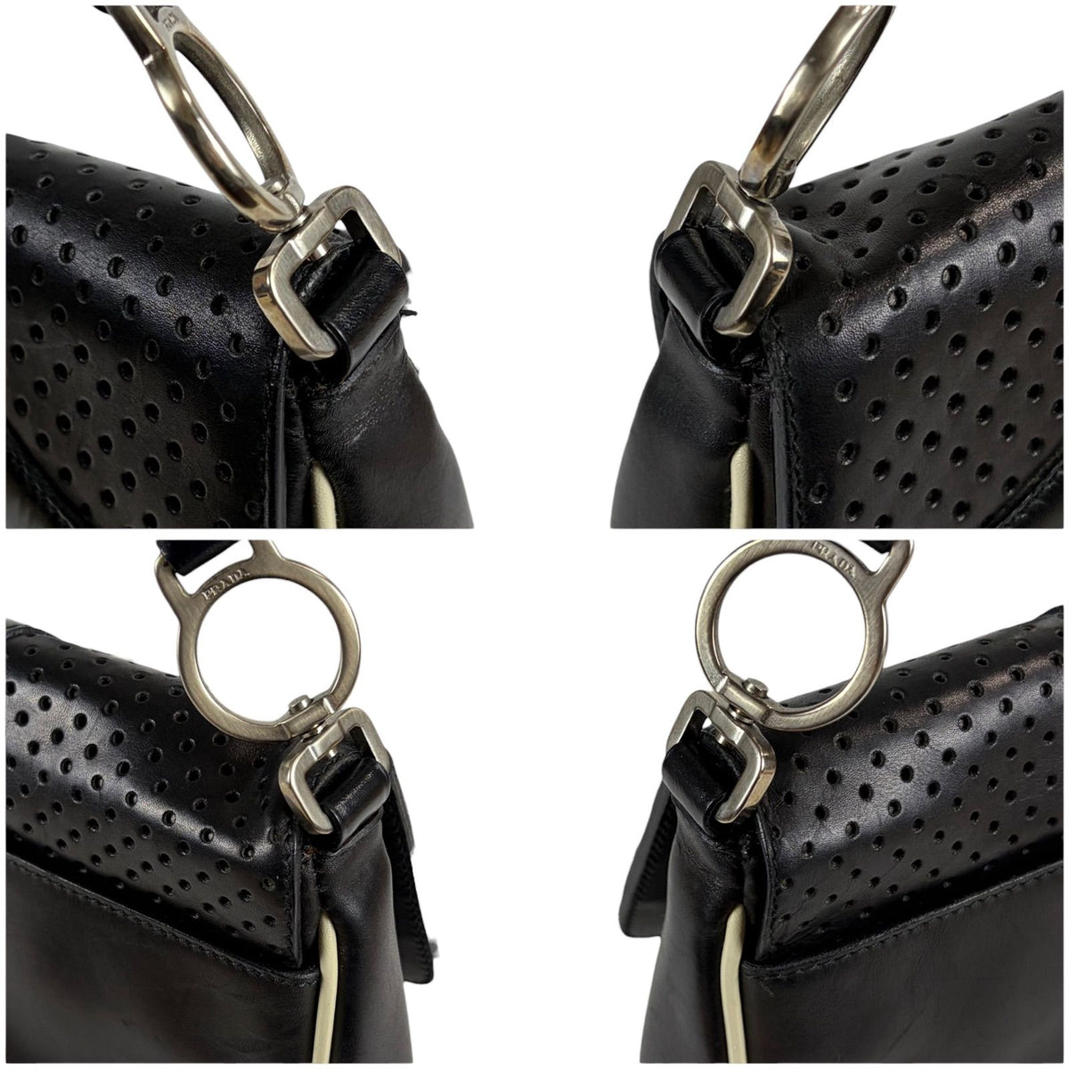 Prada Vitello Drive Hobo Black — view 5