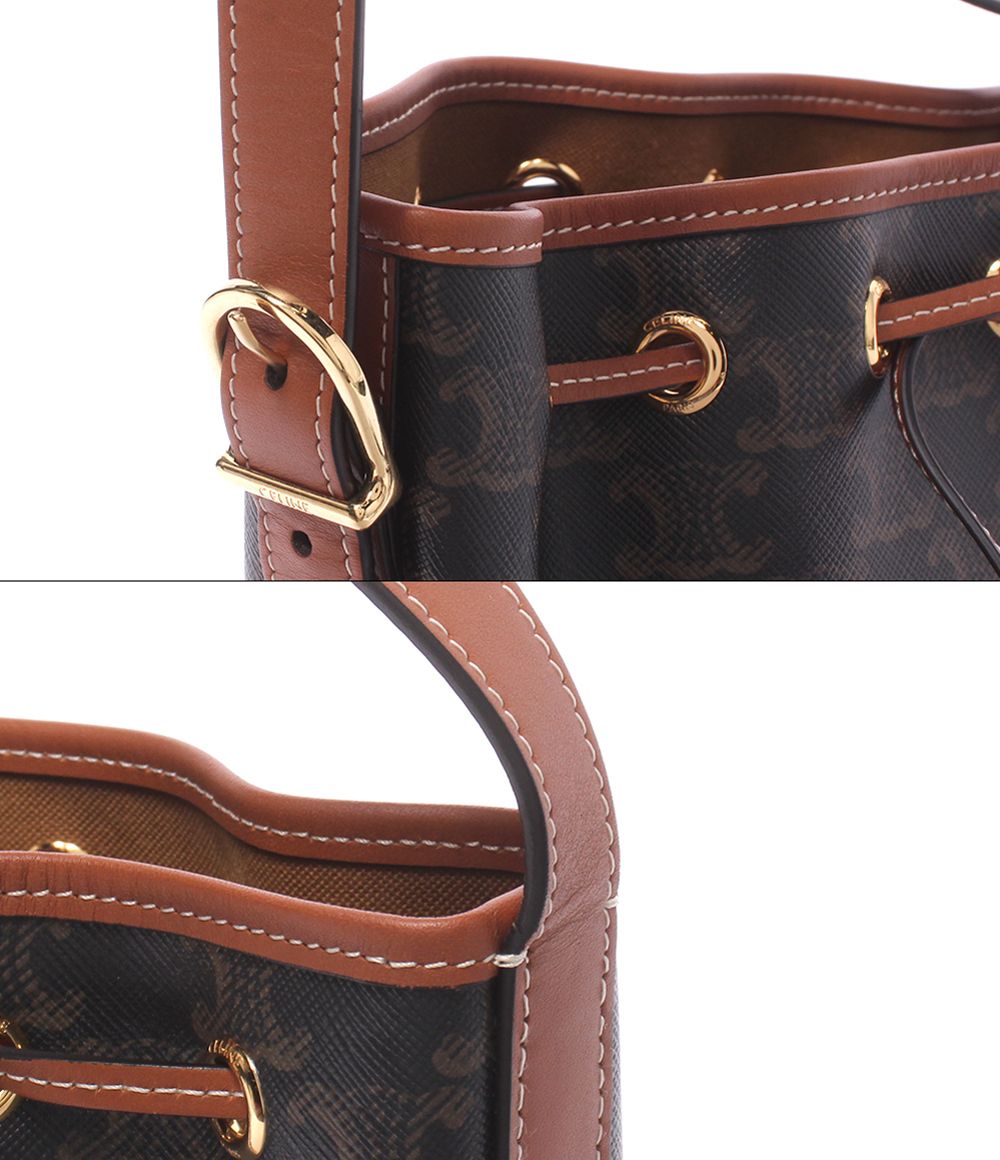 Celine Shoulder Bag Crossbody Drawstring Triomphe — view 7