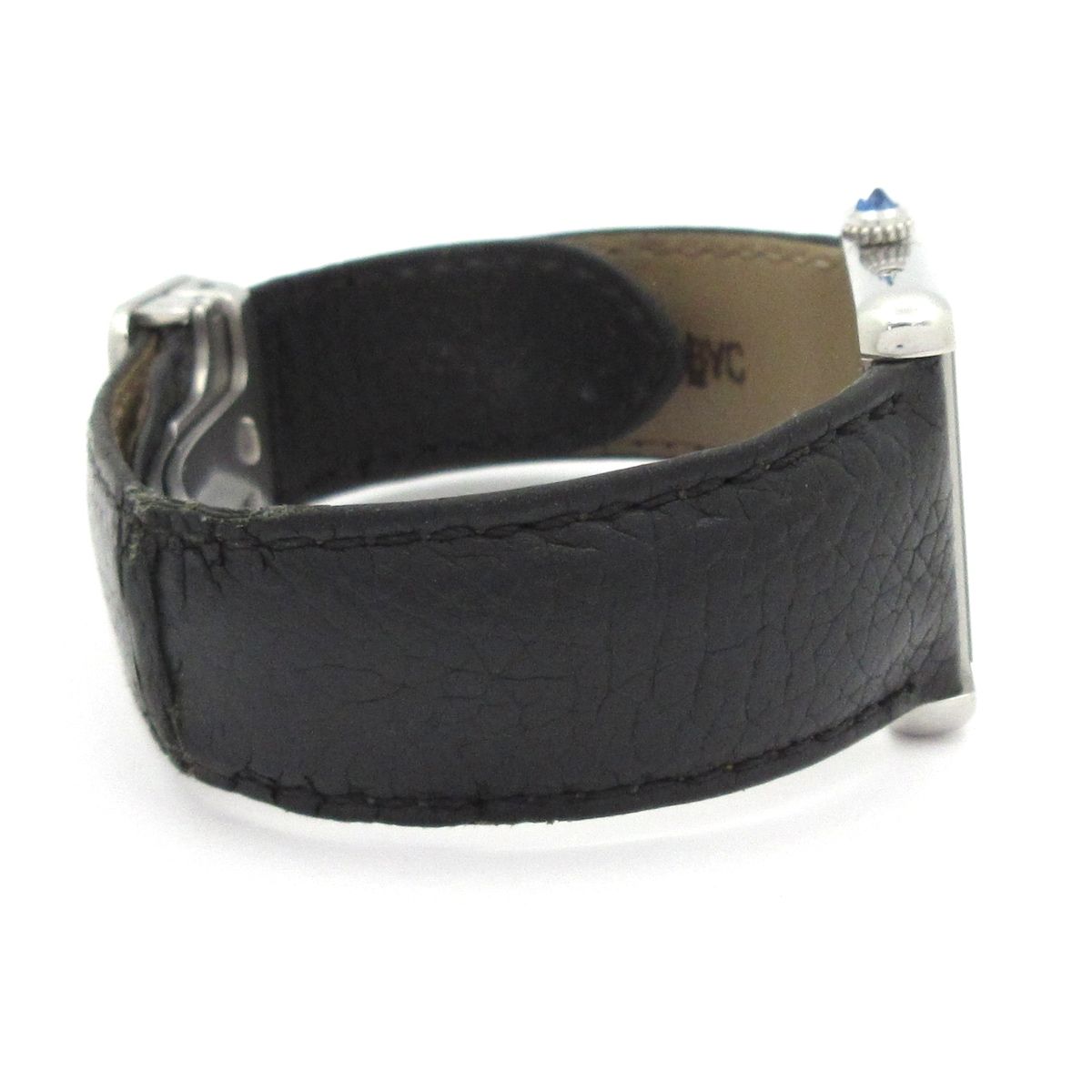 Cartier Watch Tank Solo LM SS Leather Strap White — view 4