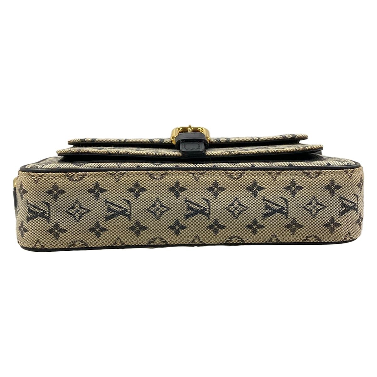 Louis Vuitton Shoulder Bag Monogram Mini Juliette MM Blue Cotton — view 5