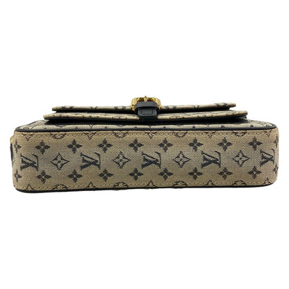 Louis Vuitton Shoulder Bag Monogram Mini Juliette MM Blue Cotton — view 5