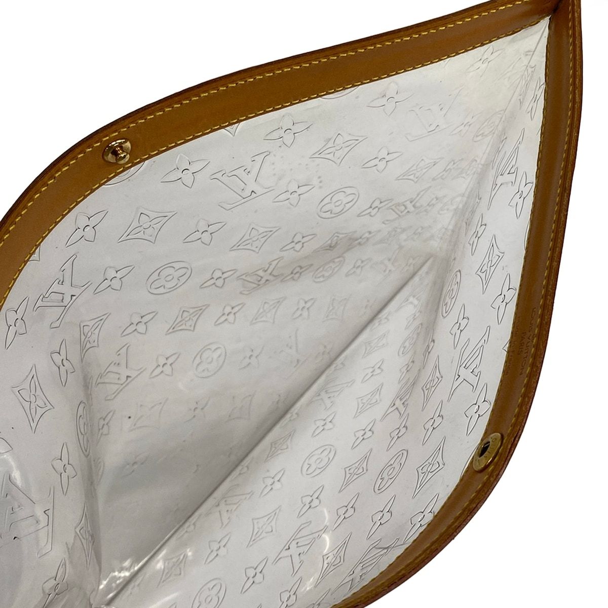 Louis Vuitton Clutch Monogram Vinyl Beige Clear — view 7