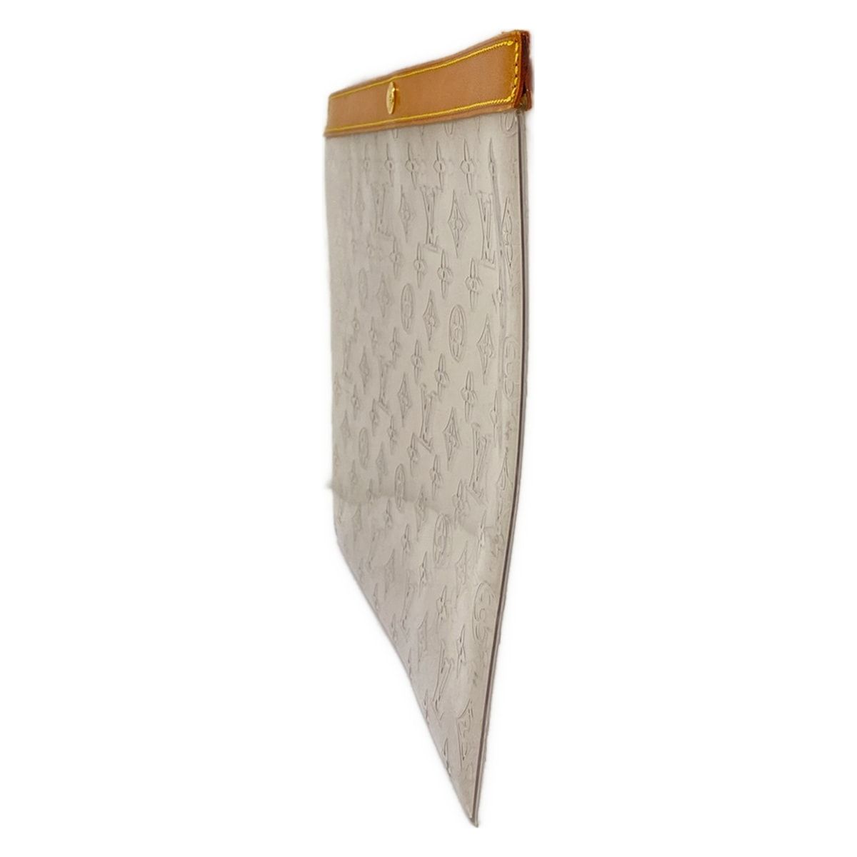 Louis Vuitton Clutch Monogram Vinyl Beige Clear — view 2