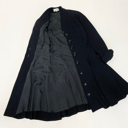 Dior Miss A-Line Flare Coat Black Wool M — view 4