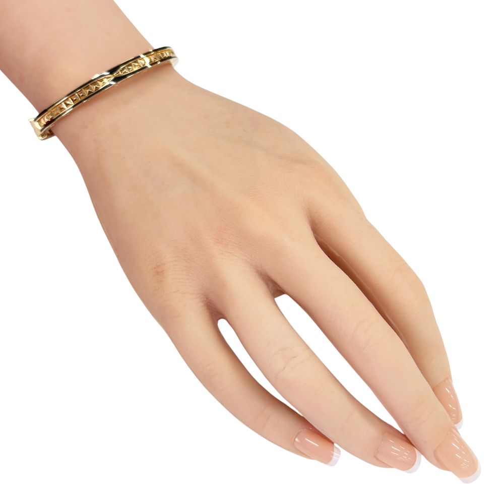 Bvlgari B.zero1 Lock Bangle 18k Pink Gold Bracelet — view 2