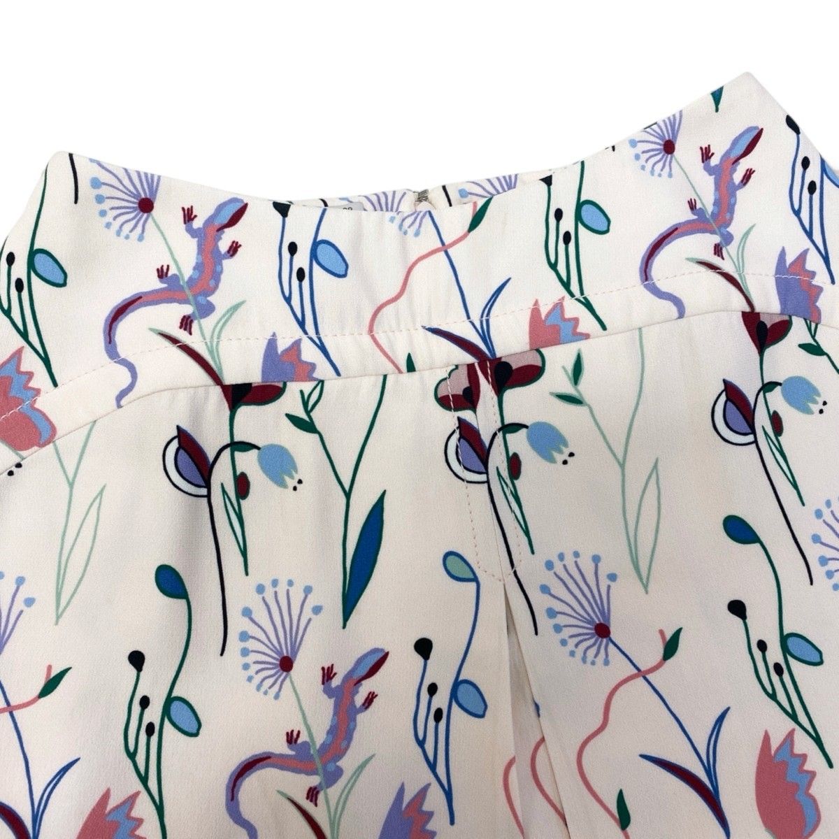 Miu Miu Flower Print Mini Skirt Baby Pink 38 — view 4