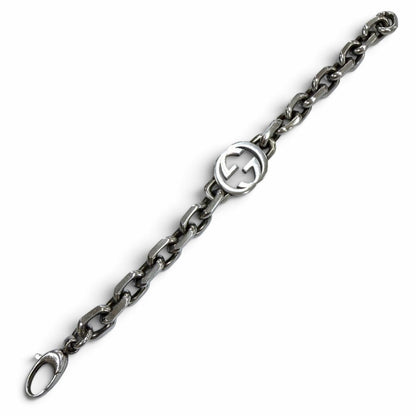 Gucci Interlocking G Bracelet Silver 17 — view 3