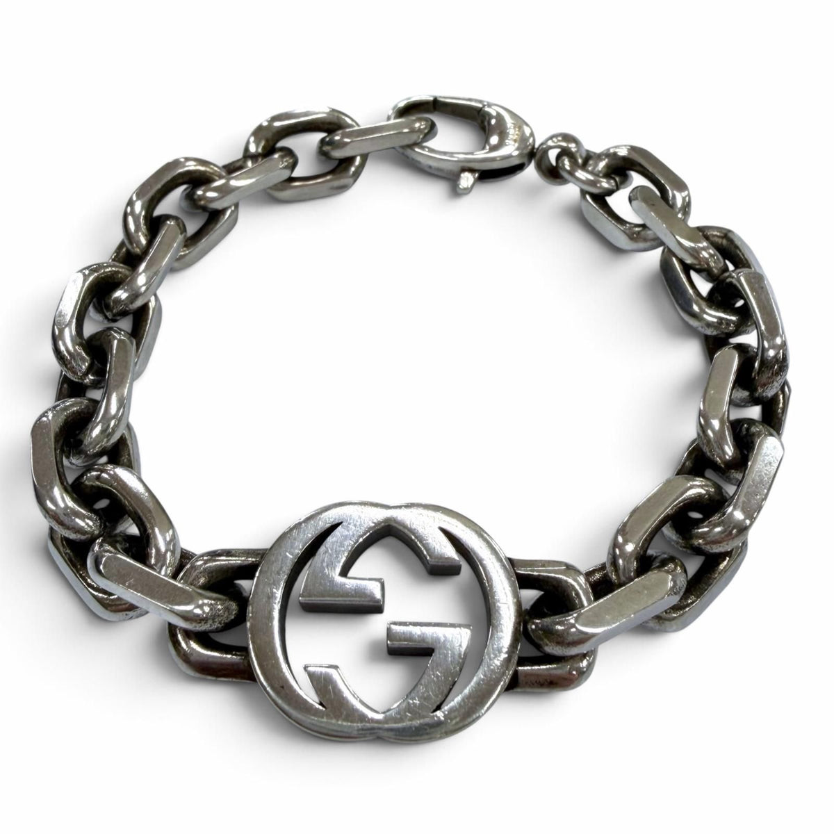 Gucci Interlocking G Bracelet Silver 17