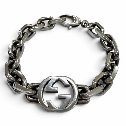 Gucci Interlocking G Bracelet Silver 17