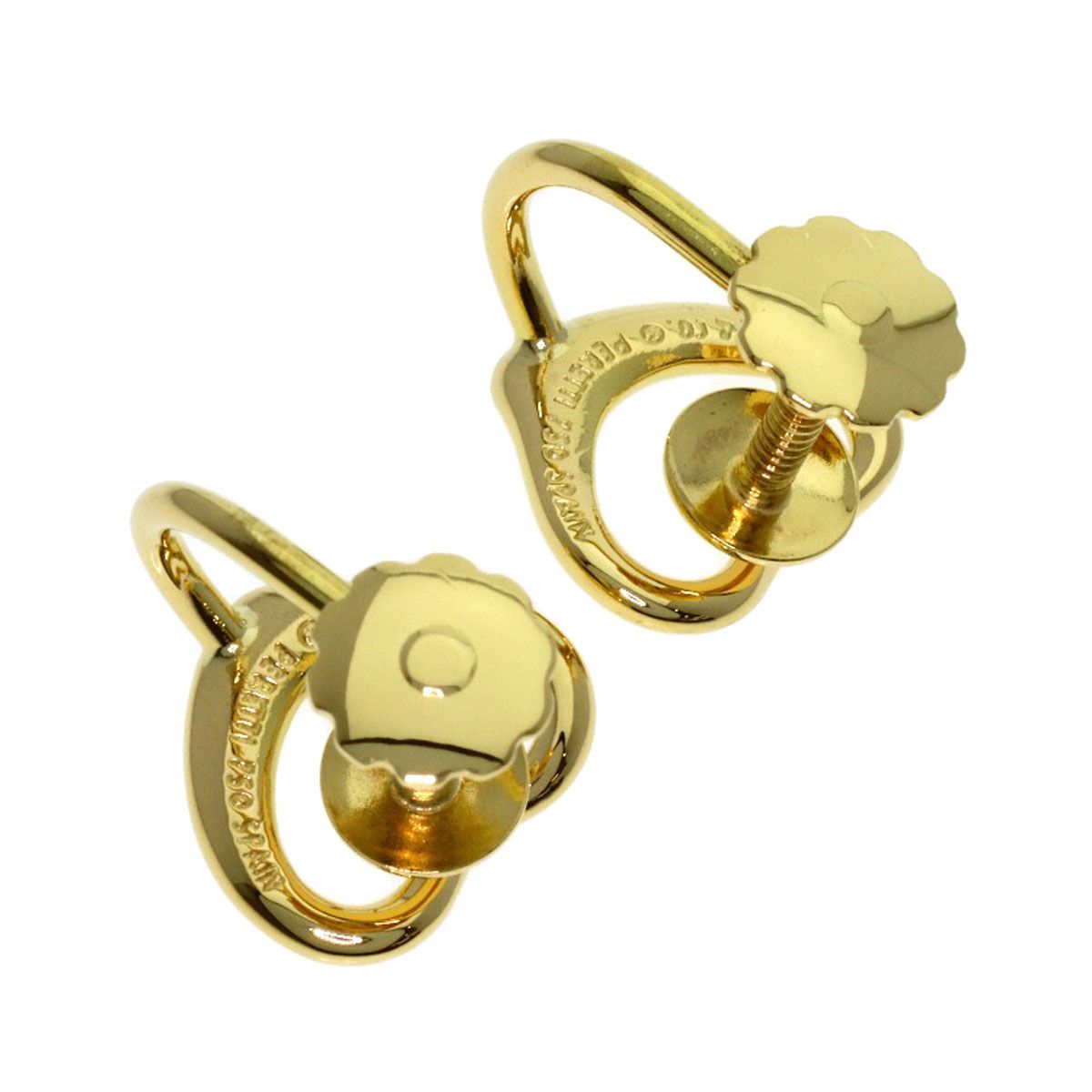 Tiffany & Co Open Heart Earrings 18k Yellow Gold — view 3