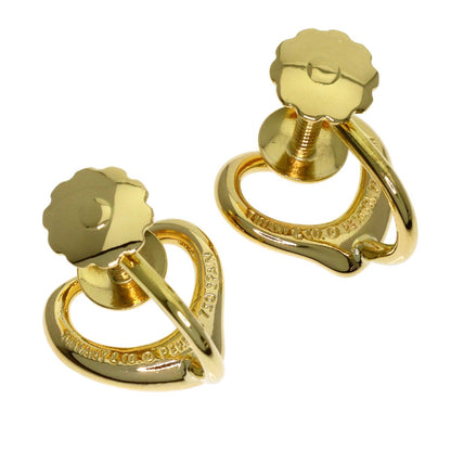 Tiffany & Co Open Heart Earrings 18k Yellow Gold — view 2