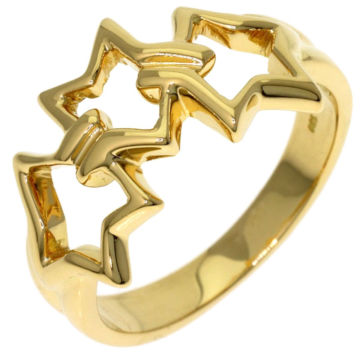 Tiffany & Co Triple Star Ring 18k Yellow Gold — view 2