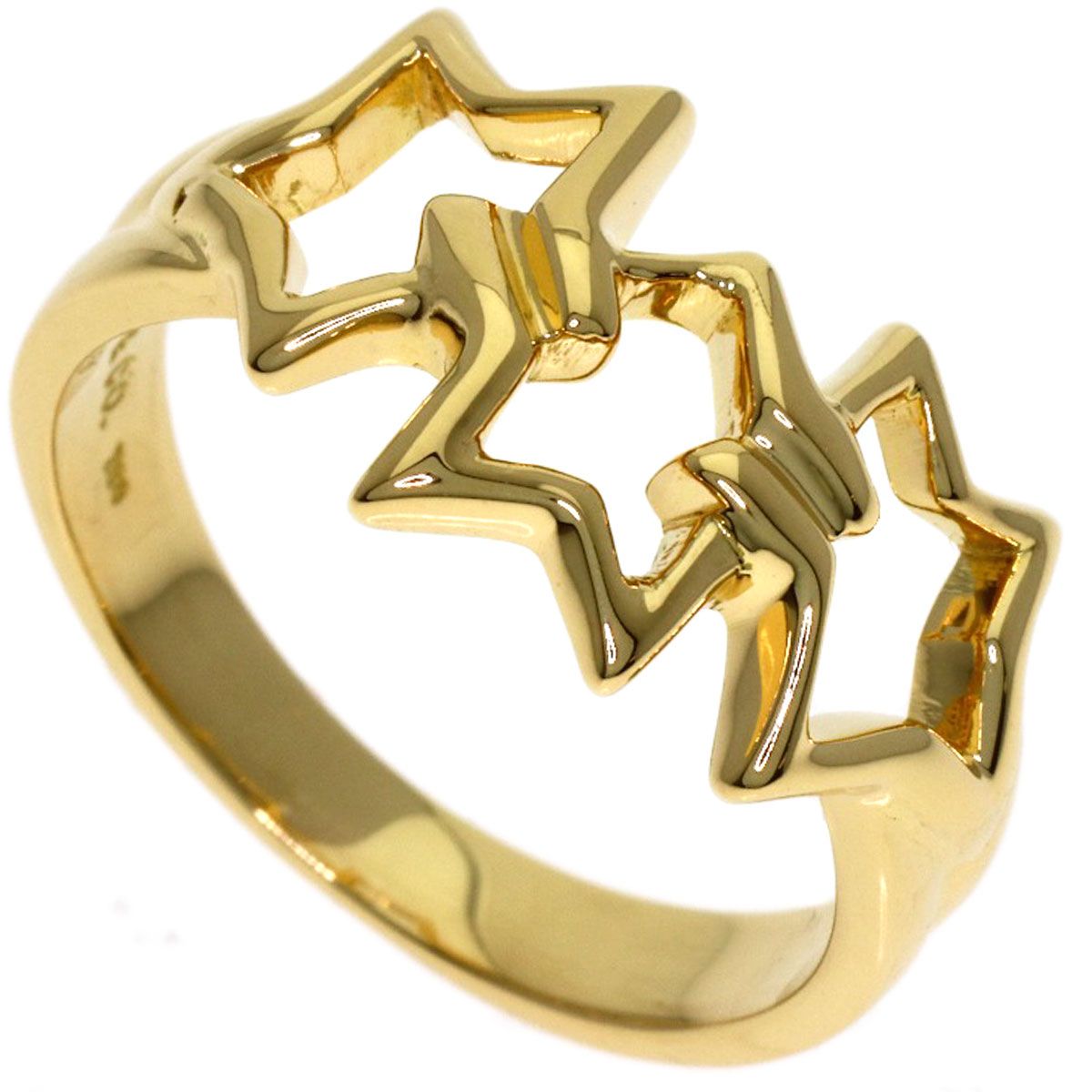 Tiffany & Co Triple Star Ring 18k Yellow Gold