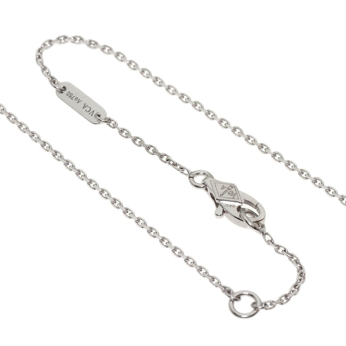 Van Cleef & Arpels Sweet Alhambra Diamond Necklace 18k White Gold — view 3