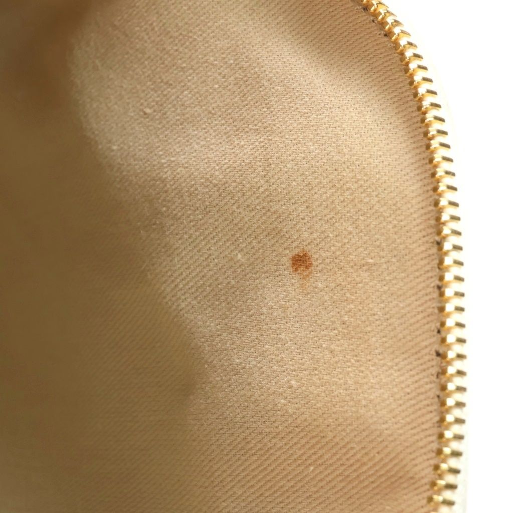 Celine Macadam Pattern 2-Way Shoulder Bag White Brown Leather Gold — view 7
