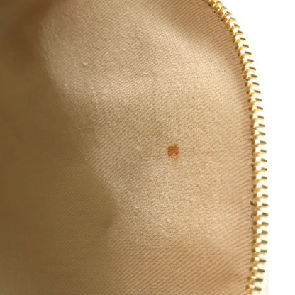 Celine Macadam Pattern 2-Way Shoulder Bag White Brown Leather Gold — view 7