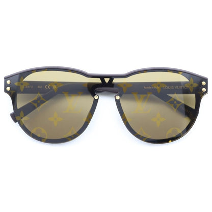 Louis Vuitton Sunglasses LV Waimea Round Monogram Brown Eyewear