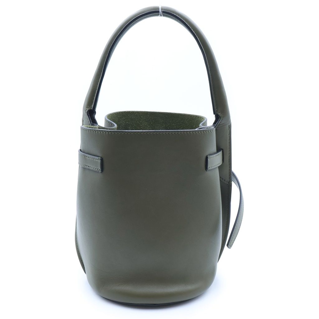 Celine Big Back Nano Bucket 2-Way Shoulder Bag Khaki Green Leather Silver — view 2