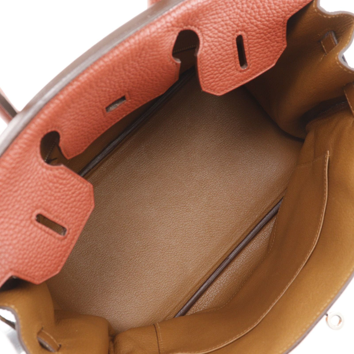 Hermes Birkin Harlequin 30 Taurillon Clemence Orange Handbag — view 6