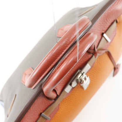 Hermes Birkin Harlequin 30 Taurillon Clemence Orange Handbag — view 5