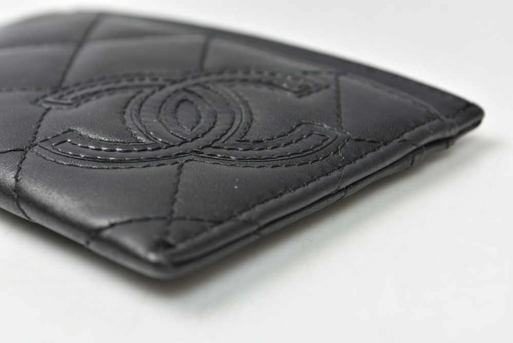 Chanel Card Case Business Cambon Line Leather Black — view 5