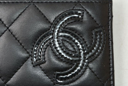 Chanel Card Case Business Cambon Line Leather Black — view 4