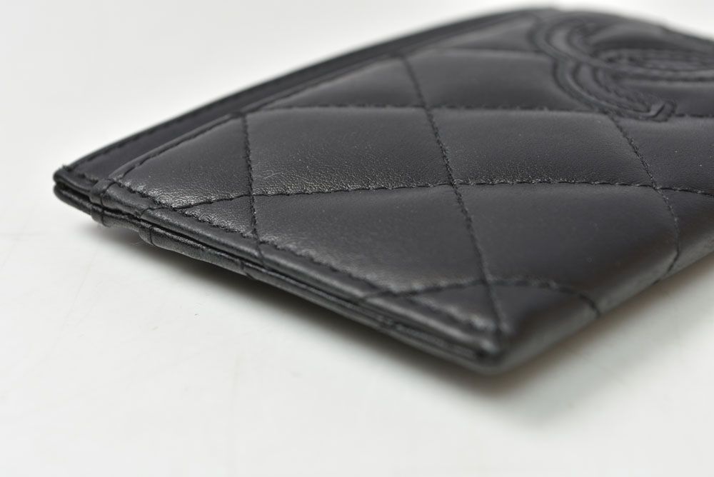 Chanel Card Case Business Cambon Line Leather Black — view 6