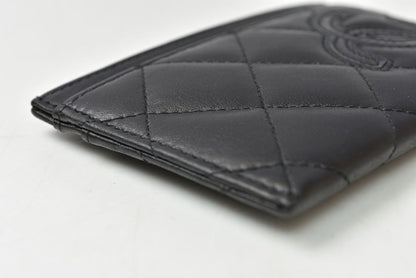 Chanel Card Case Business Cambon Line Leather Black — view 6