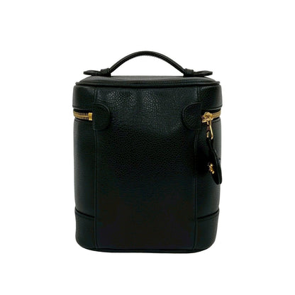 Chanel CC Logo Caviar Leather Vanity Bag Mini Handbag Black — view 3