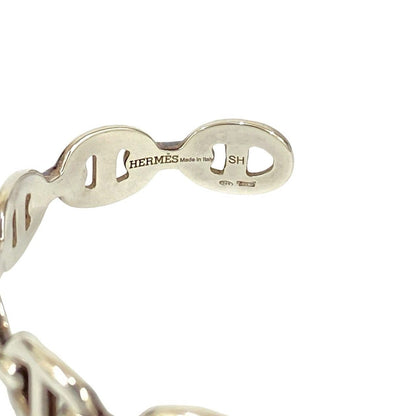 Hermes Chaine D'ancre Enchainee 925 Sterling Silver Bangle Bracelet — view 2